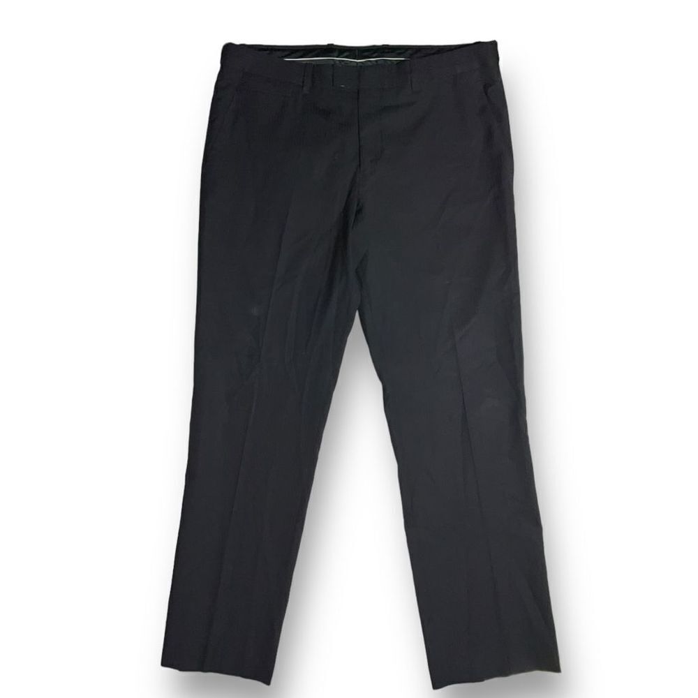 🖤 Theory Men’s Wool Dress Pants 36x30 🧵 Black‎ Formal Classic Fit 👔 Zip Fly